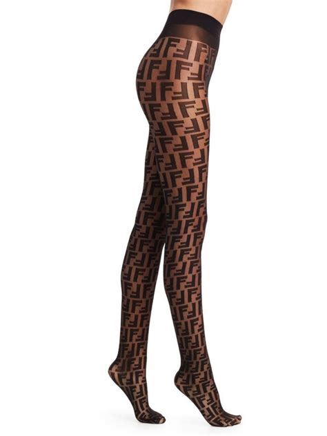 fendi print stockings.